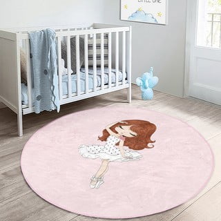Rožnata otroška preproga ø 120 cm Comfort – Mila Home