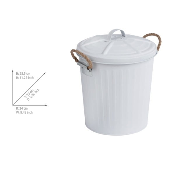 Bel koš za smeti iz nerjavečega jekla Wenko-image-1