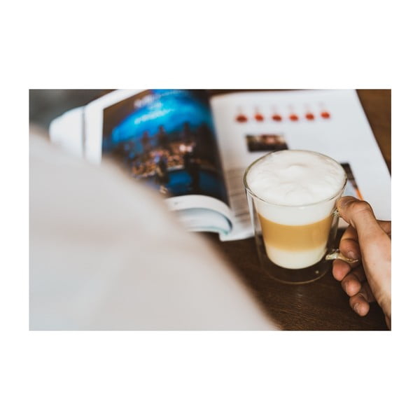 Steklene skodelice v kompletu za kapučino/z dvojno steno 2 ks 350 ml – Vialli Design-image-2