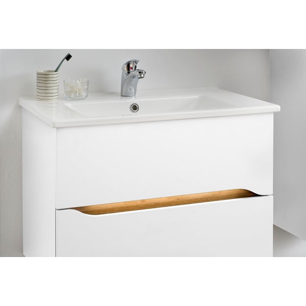 Bela nizka stenska omarica brez umivalnika 72x51 cm Set 857 – Pelipal-image-4