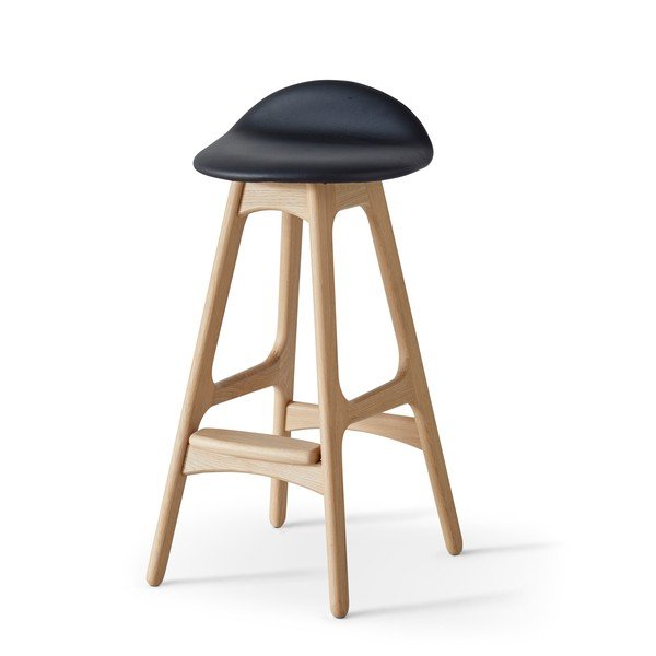 Vrtljiv usnjen barski stol  86 cm Buck - Hammel Furniture-image-3
