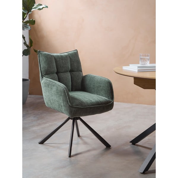 Zeleni oblazinjeni jedilni stoli v kompletu 2 ks Marilla – Unique Furniture-image-1