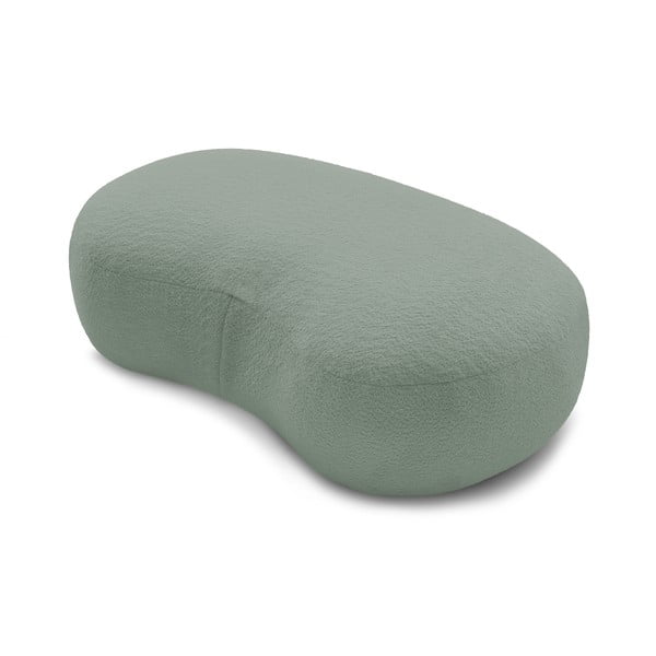 Svetlo zeleni podstavek za noge iz tkanine bouclé Saint-Germain - Bobochic Paris-image-4