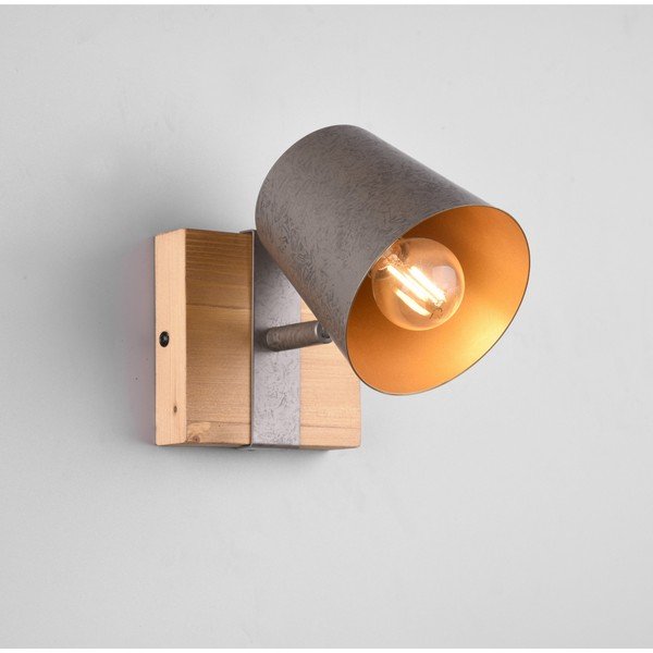 Točkovno svetilo v temno sivi in naravni barvi Bell – Trio-image-2