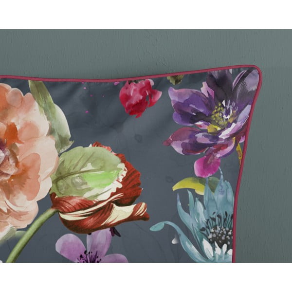 Antracitno siva podaljšana posteljnina za zakonsko posteljo iz bombažnega satena 240x220 cm Parma – Descanso-image-3