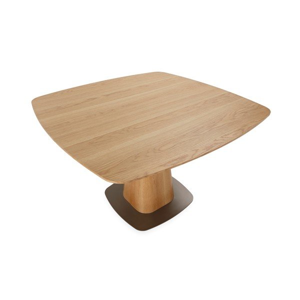 Jedilna miza v hrastovem dekorju 120x120 cm Etel – MOME-image-4