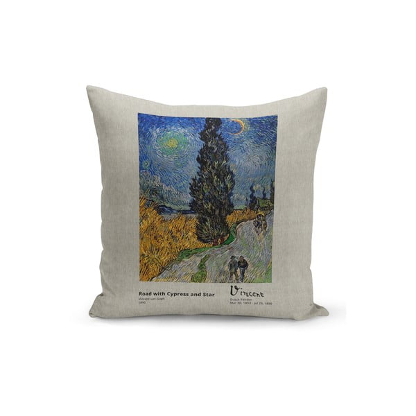 Blazina s polnilom Kate Louise van Gogh Road, 43 x 43 cm