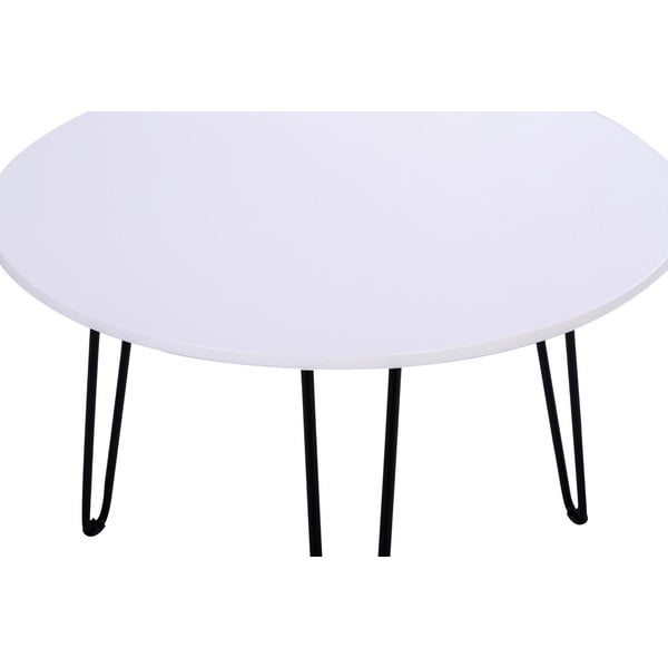 Komplet 3 dodatnih mizic Bonami Essentials Fabio White-image-4