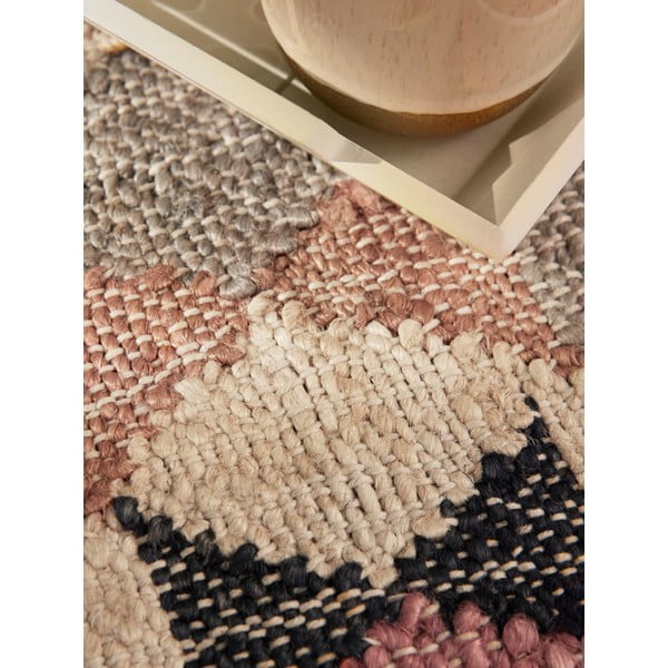 Siva ročno tkana preproga iz jute 200x300 cm Roya Parsa – Elle Decoration-image-3