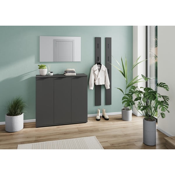 Antracitno siva omarica za čevlje Stanton – Germania-image-1