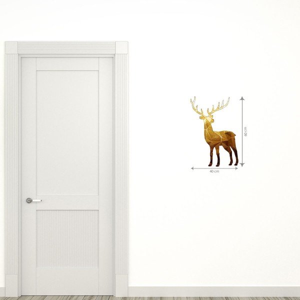 Božična nalepka Ambiance Deer Origami-image-2