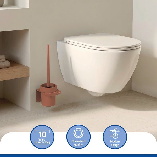 Rjava plastična WC ščetka s Turbo-Loc pritrditvijo z namestitvijo brez vrtanja Lizan – Wenko-image-2