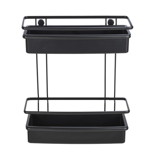 Črna polica za tuš Wenko Molinella, 30 x 35 cm-image-2