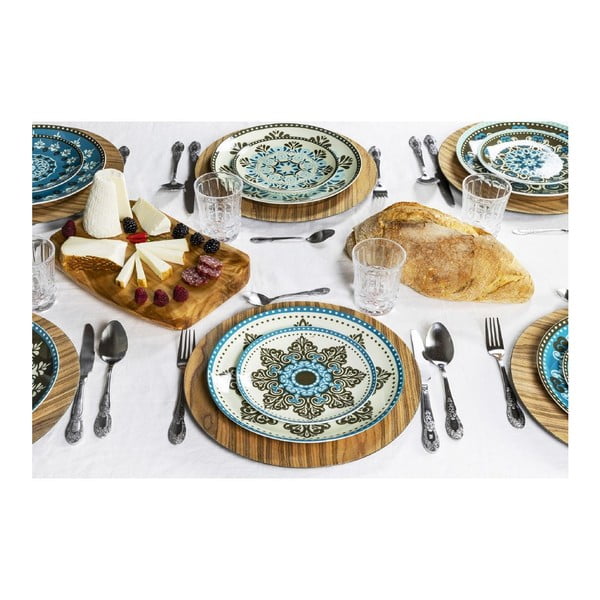 Jedilni servis iz porcelana in lončenine 18 kos Cala Jondal - VDE Tivoli 1996-image-1