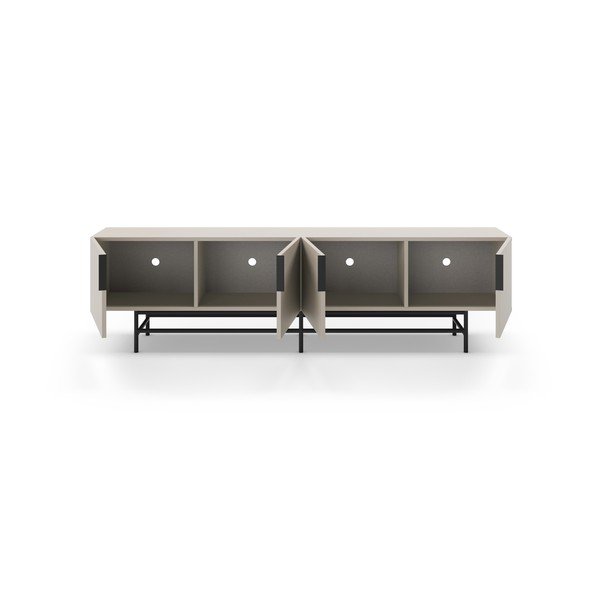 Kremno bela TV omarica 200x54,5 cm Eldia – Marckeric-image-2