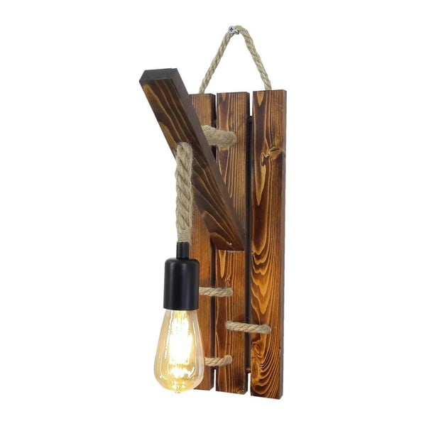 Stenska svetilka iz borovega lesa Niki