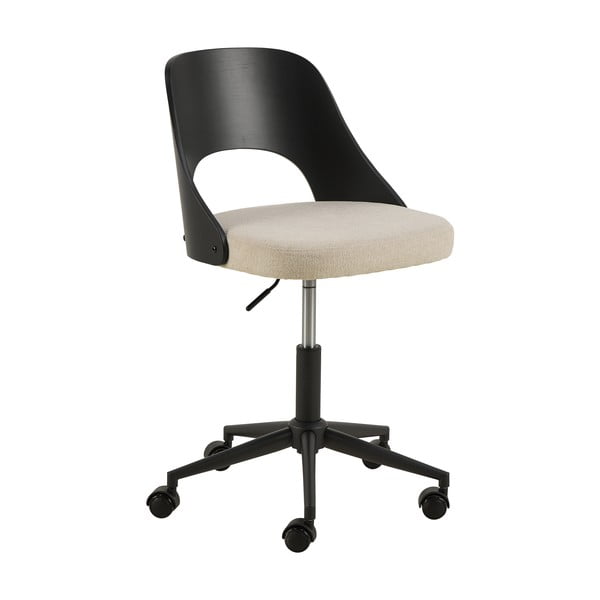 Črno-bež pisarniški stol Lucy – Actona