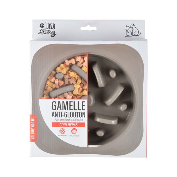 Plastična posoda za počasno hranjenje za pse – Love Story-image-2