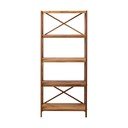 Regal iz masivnega hrasta v naravni barvi 70x161 cm X-Shelf – Unique Furniture