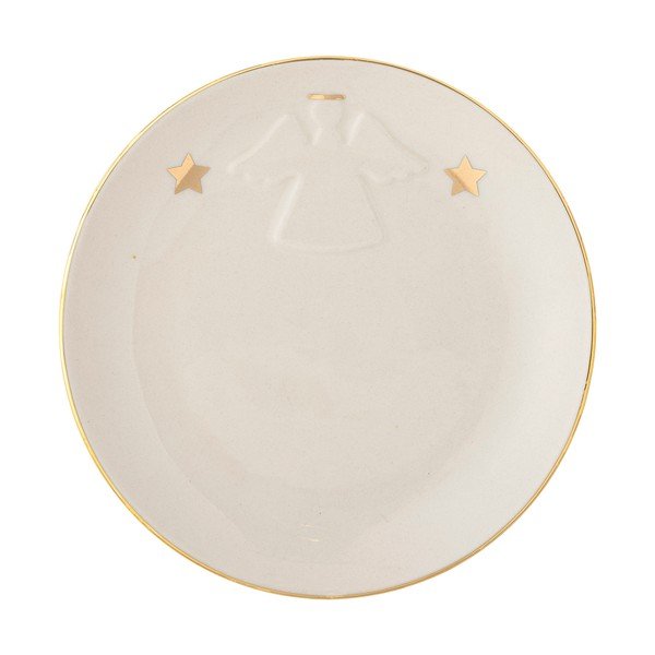 Bel desertni lončen krožnik z božičnim motivom ø 16 cm Starry – Bloomingville