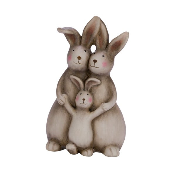 Keramična velikonočna dekoracija Ego Dekor Bunny Family