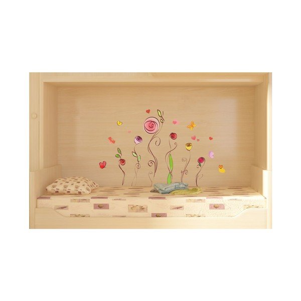 Komplet nalepk Ambiance Roses And Butterflies-image-3