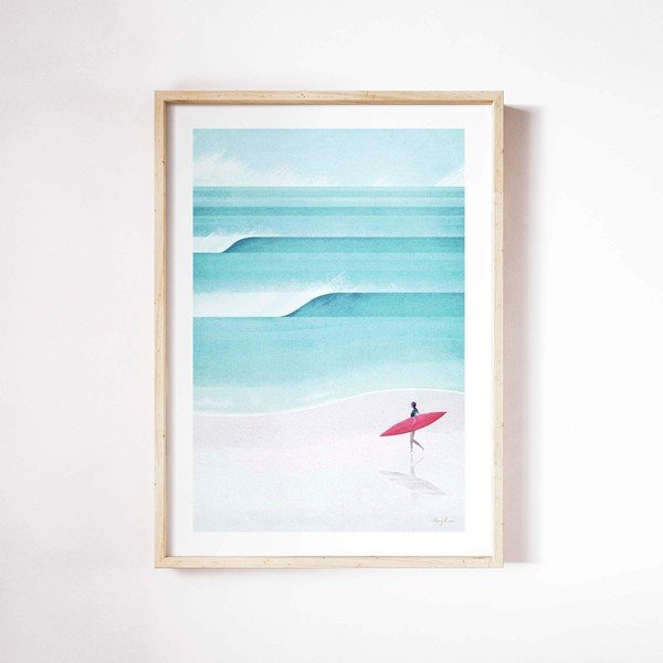 Plakat 30x40 cm Surf Girl IV - Travelposter-image-2
