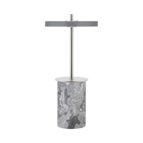 Siva marmorna LED zatemnitvena namizna svetilka s kovinskim senčilom (višina 25,5 cm) Asteria Move Mini – UMAGE-image-2
