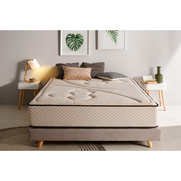 Trda/srednje trda obojestranska termoregulacijska vzmetnica iz pene 140x190 cm Tempus Gold – Moonia-image-4