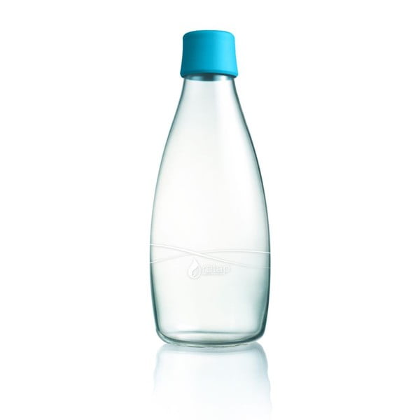 Svetlo modra steklenica ReTap z doživljenjsko garancijo, 800 ml
