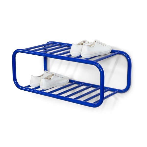 Modra kovinska stenska omarica za čevlje 72x28x35 cm Retro – Spinder Design-image-3