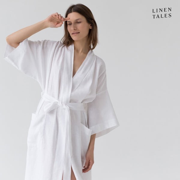 Bel lanen kopalni plašč velikosti S/M Summer – Linen Tales-image-3