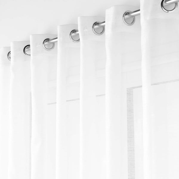 Bela prosojna zavesa iz tančice 400x240 cm Lissea – douceur d'intérieur-image-2
