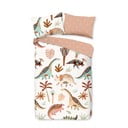 Rjava/bež bombažna otroška posteljnina za otroško posteljico 100x135 cm Dino – Good Morning