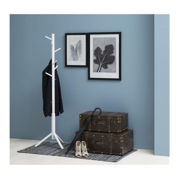 Beli obešalnik iz kavčukovca Bremen - Actona-image-1