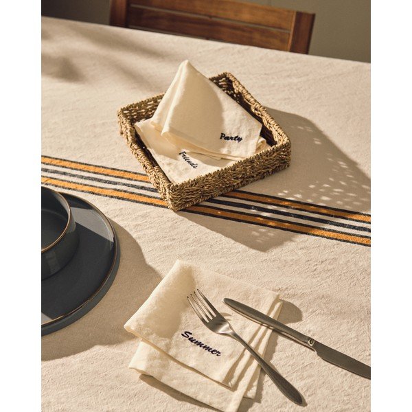 Tekstilni prtički v kompletu 4 ks 40x40 cm Vallcanera – Kave Home-image-1