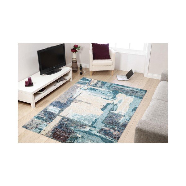 Modra preproga Eco Rugs Leonore, 135 x 200 cm-image-1