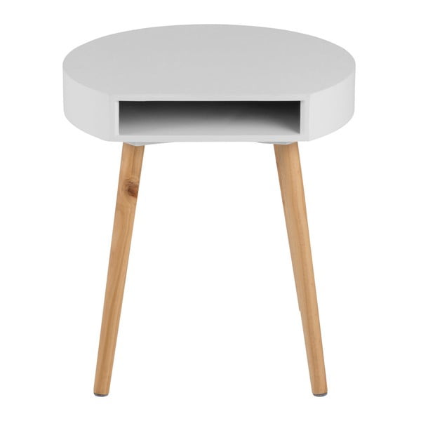 Bela miza za shranjevanje s predalom Actona Ela-image-1