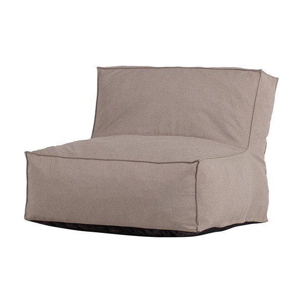 Sivo-bež oblazinjen vrtni fotelj Velora – WOOOD