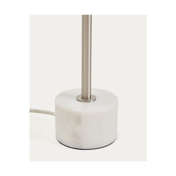 Kovinska namizna svetilka v srebrni barvi (višina 32,5 cm) Lynor – Kave Home-image-4