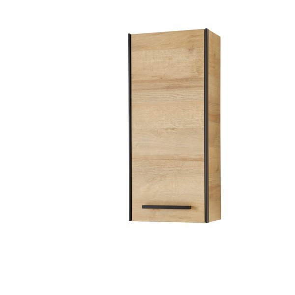 Stenska kopalniška omarica v hrastovem dekorju v naravni barvi 70x30 cm Quickset 395 – Pelipal