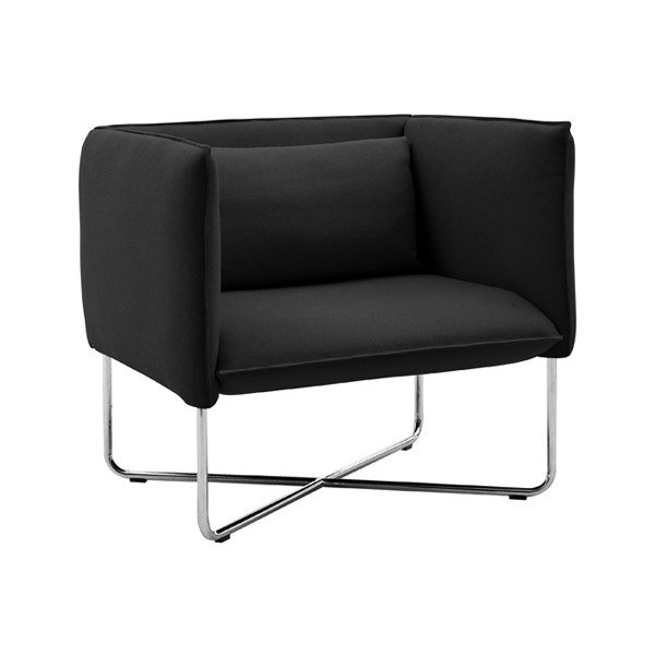Antracitno siv fotelj Softline Groove-image-2