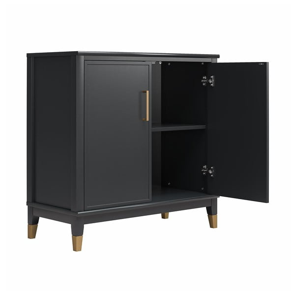 Črna omarica 84x84 cm Westerleigh – CosmoLiving by Cosmopolitan-image-1