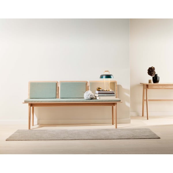 Svetlo zelena klop z volneno blazino Elba - Hammel Furniture-image-1