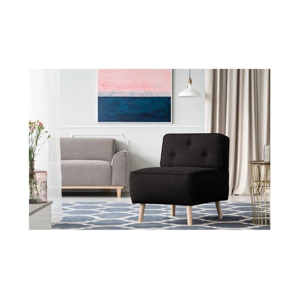 Črni fotelj Kooko Home Lounge-image-1