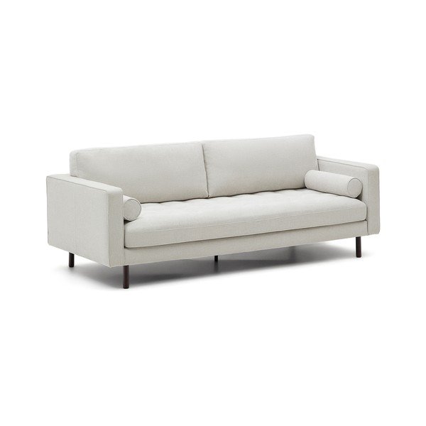 Sivo-bež sedežna garnitura iz šenilje 222 cm Debra – Kave Home-image-2