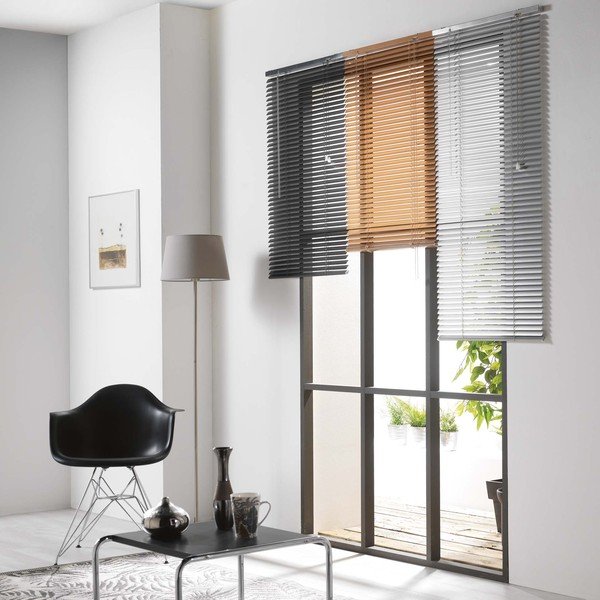 Bele kovinske notranje žaluzije 90x180 cm Venitien – douceur d'intérieur-image-2