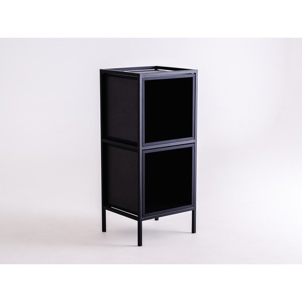 Črna knjižna omara 45x102 cm Skap - CustomForm-image-3