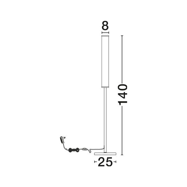 Bela/medeninasta LED stoječa svetilka v marmornem dekorju (višina 140 cm) Nolia – Nova Luce-image-2