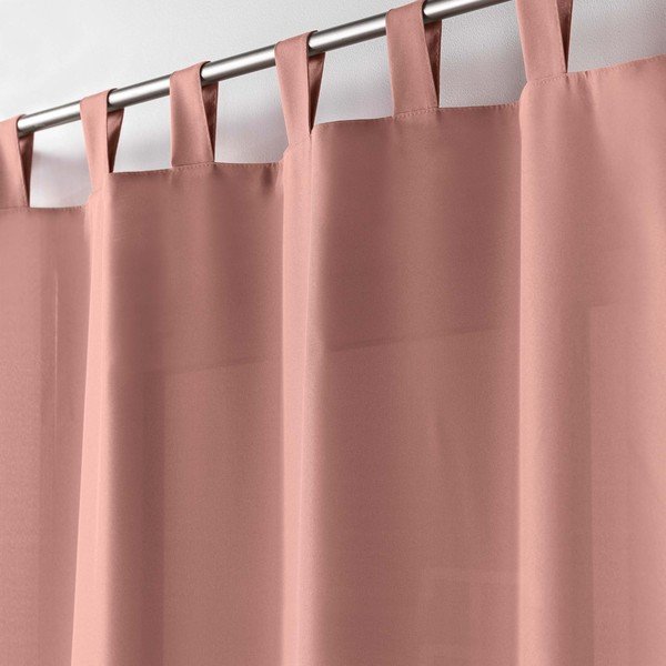 Rožnata zavesa 140x260 cm Essentiel – douceur d'intérieur-image-1
